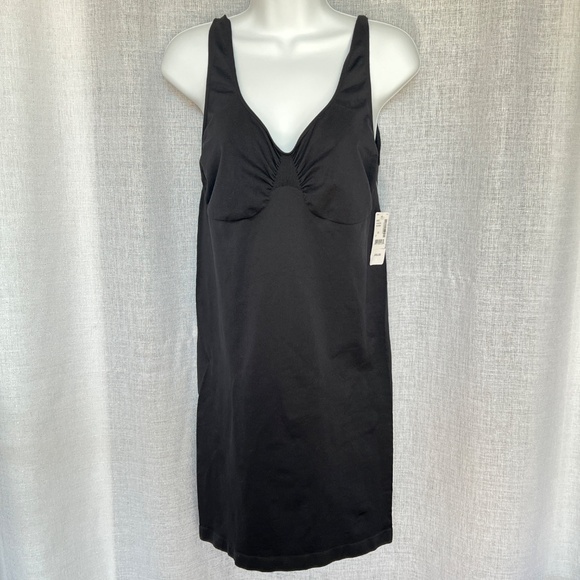 Addition Elle Shaperwear Black Size 2X Nylon Spandex New Full Slip - Picture 6 of 6